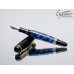 #196 - Kingsley Fountain Pen in Conway Stewart Demo Blue and Black Acrylics